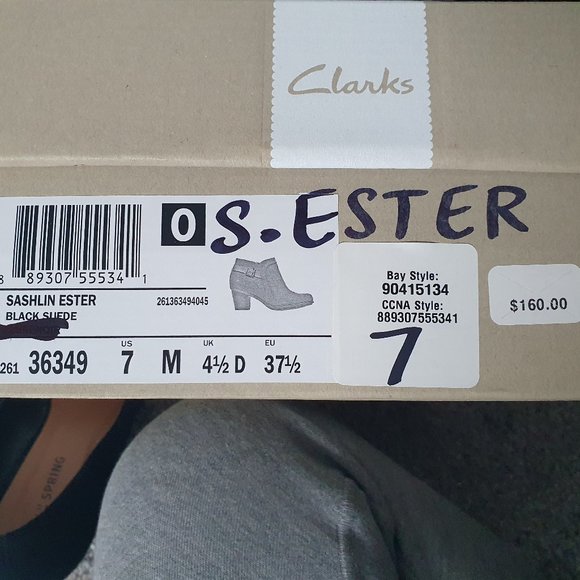 Clarks heeled ankle boot - low heel (size 7M - Sashlin Ester) - Picture 5 of 5